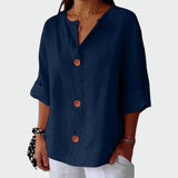 Textured casual blouse