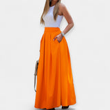 Stylized midi skirt