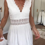 Lace V-neck Dress