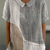 Lana - Abstract Print Shirt