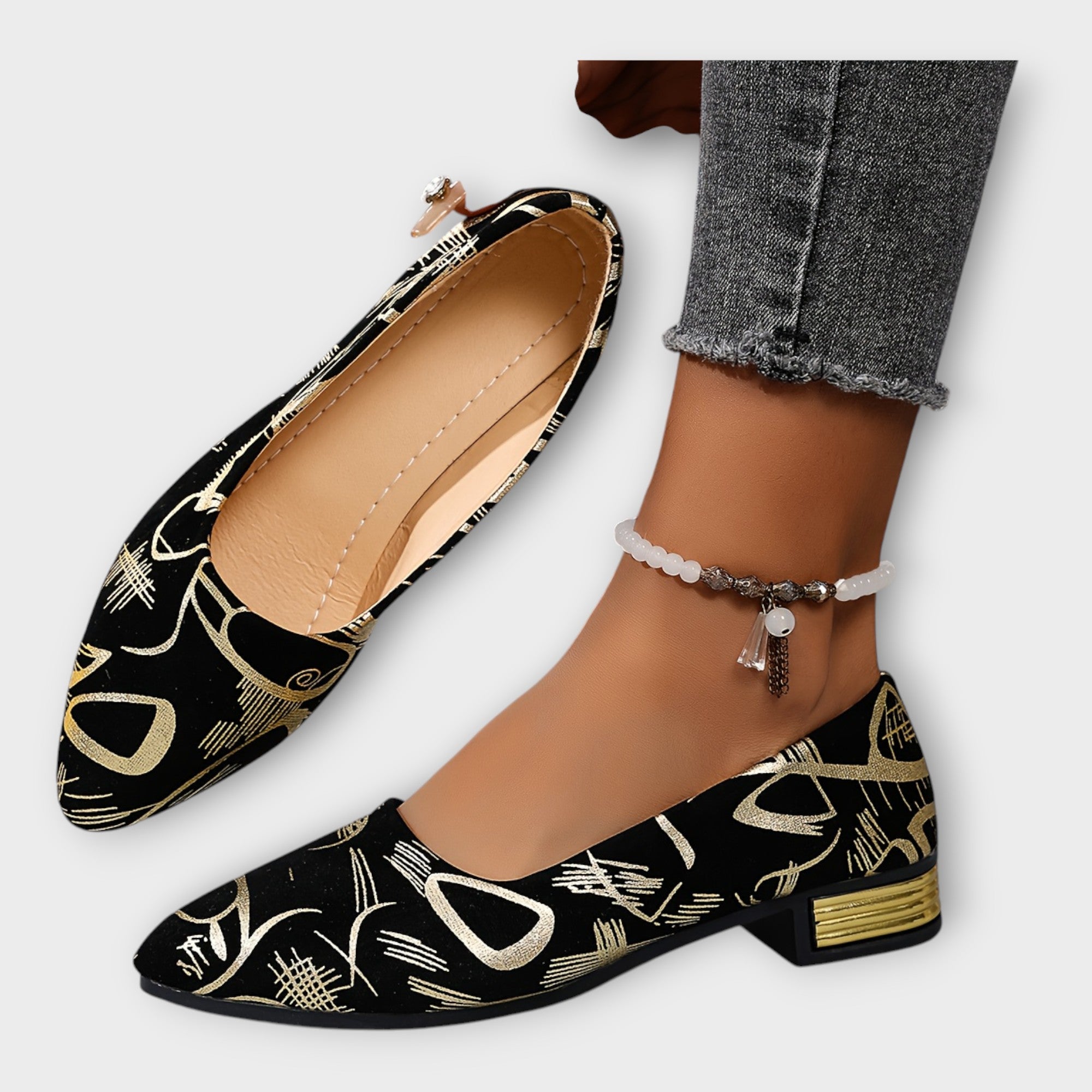 Elegant ballet flats with sophisticated details