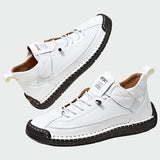Low leather orthopedic boots