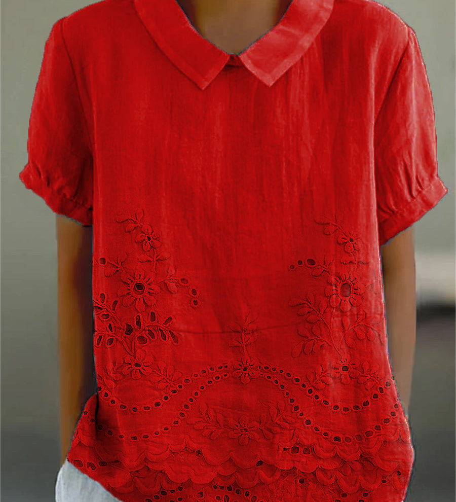 Embroidered Floral Shirt Liliana