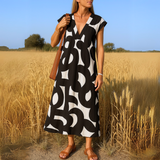 Flowy V-neck dress Magda