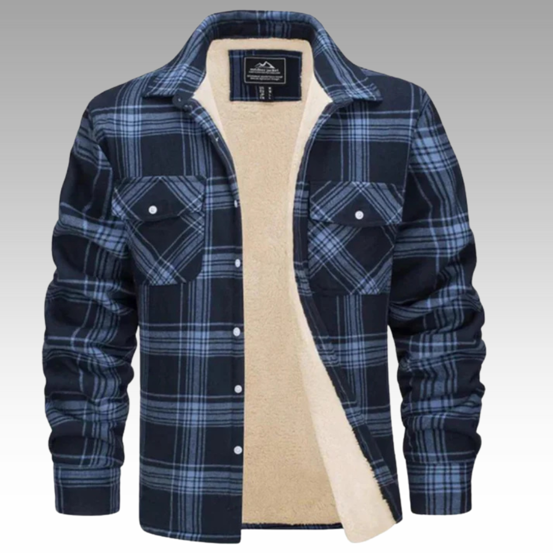 Tiago - Fleecy striped jacket