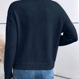 Nora - Knitted pullover with lace details