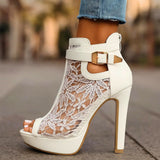 Liliana - Lace Sandals