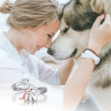 Dog-themed ring - Pink