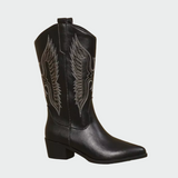 Western-style leather boots