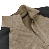 Mandarin collar cotton shirt