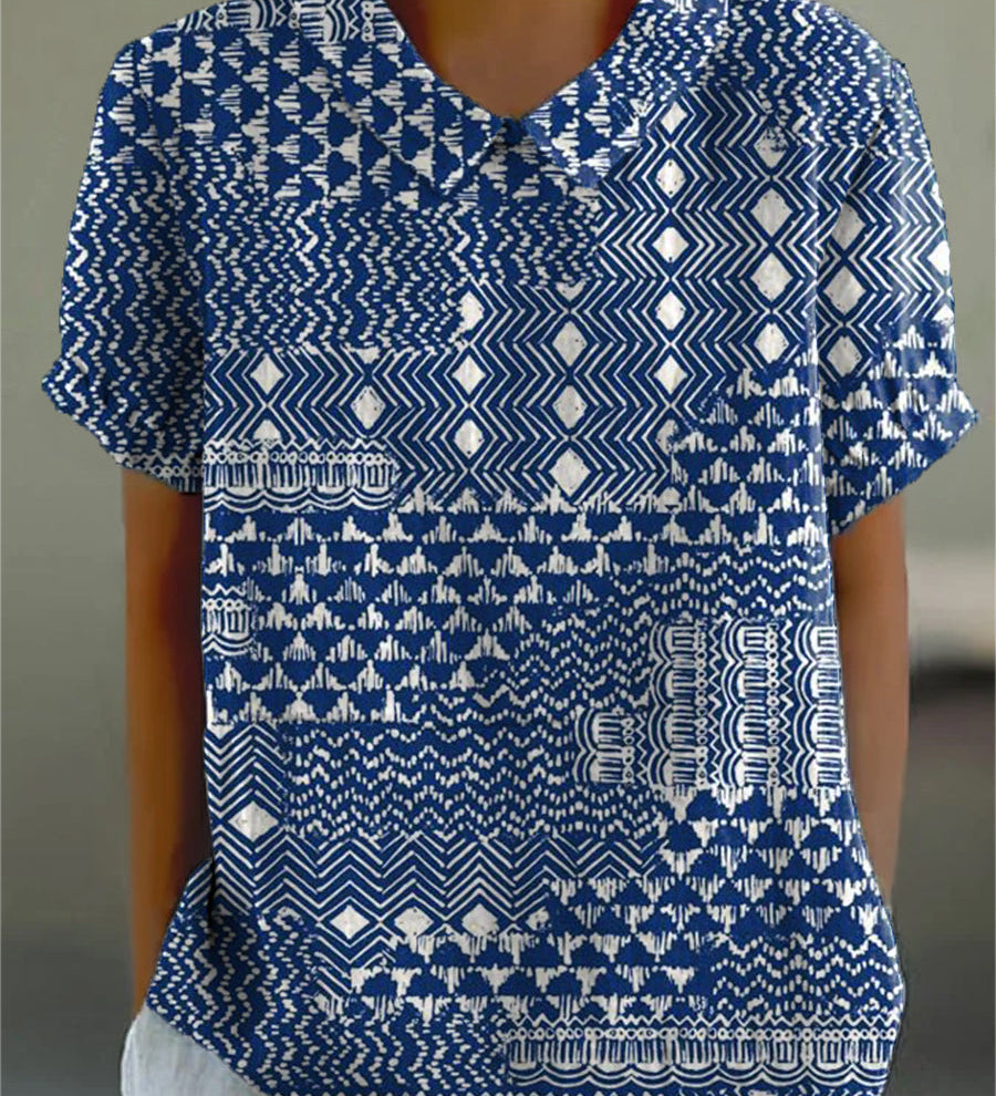 Ana - Tribal print shirt