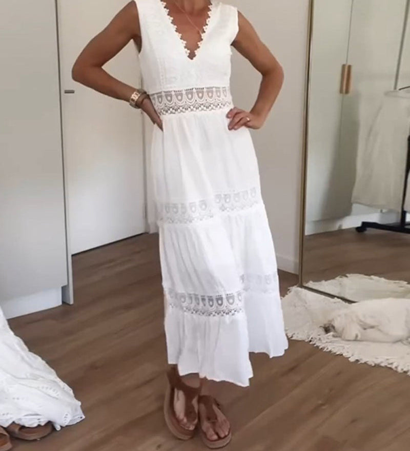Lace V-neck Dress