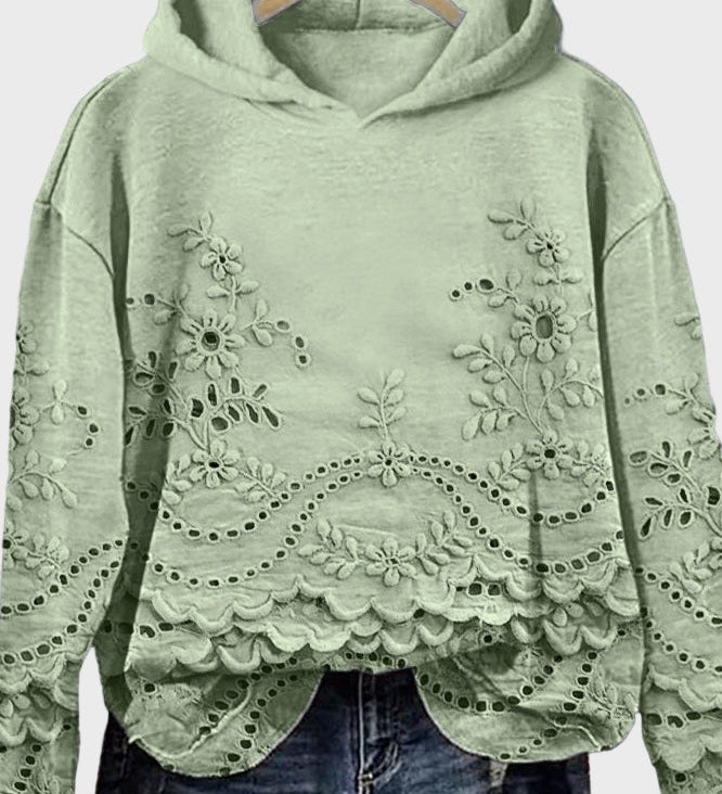Lace-up hoodie