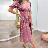 Elegant Polka Dot Dress Mónica