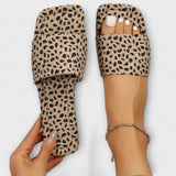 Leopard Print Flat Loafers