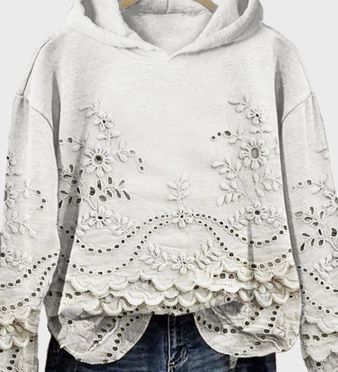 Lace-up hoodie