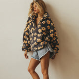 Daisy floral fleece sweater