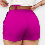 High waist pleated trousers