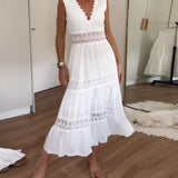 Lace V-neck dress