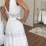Lace V-neck dress