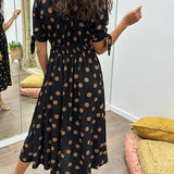 Elegant Polka Dot Dress Mónica