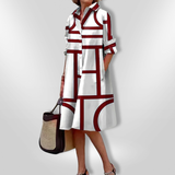 Geometric Midi Dress Helena