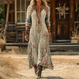 Maria - Casual haljina s dugim rukavima u vintage stilu