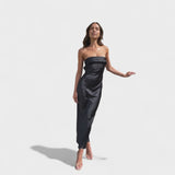 Satin Sleeveless Dress Carmen