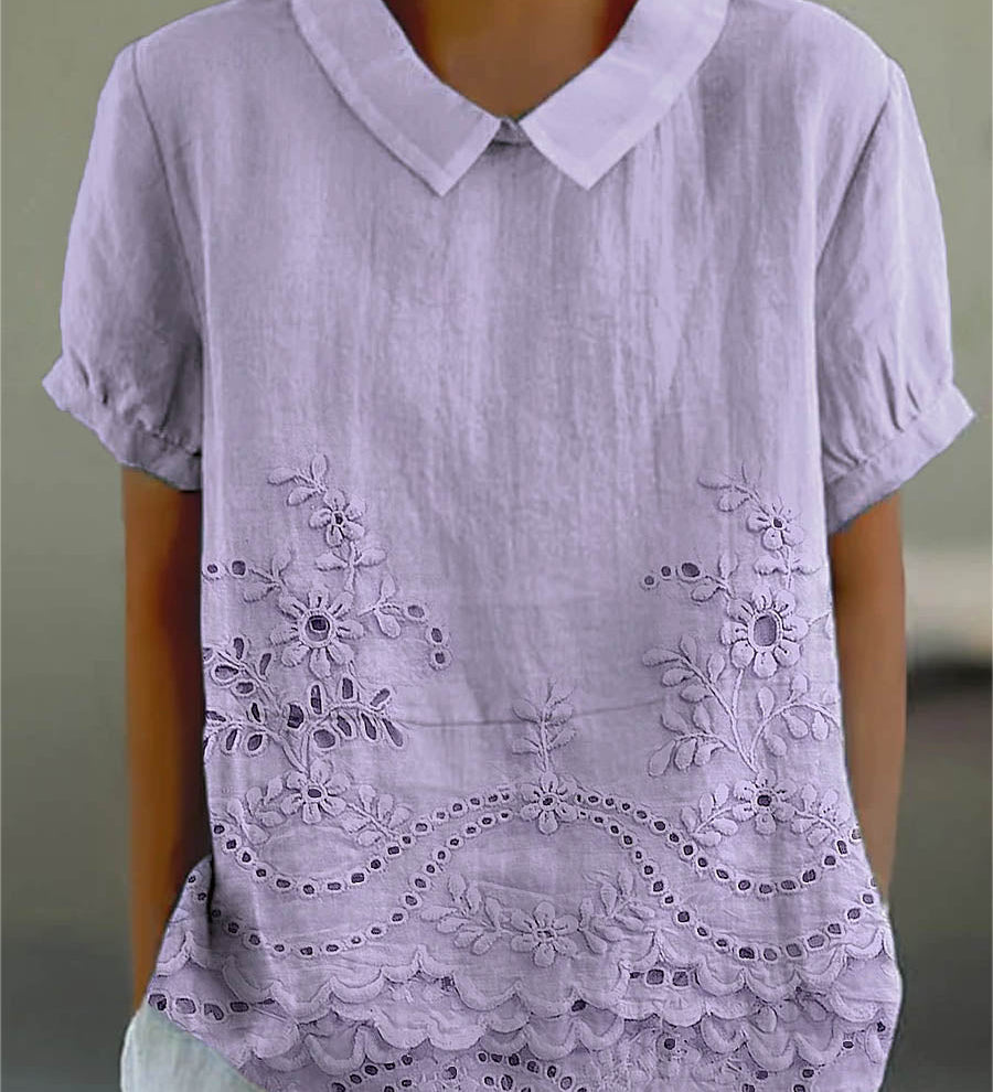 Embroidered Floral Shirt Liliana