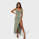 Sarela open-back long dress