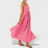 Isabel - Striped maxi dress