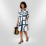 Geometric Midi Dress Helena
