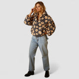 Daisy floral fleece sweater