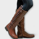 Elegant Lace-up Ankle Boots Lúcia