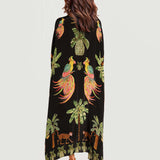 Patterned maxi dress Alessandra