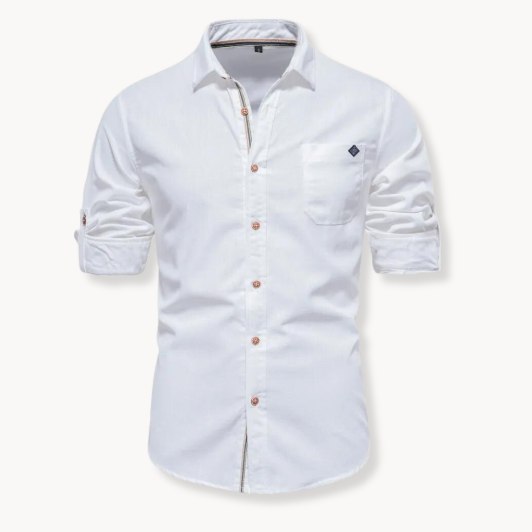 Breathable front-closure blouse