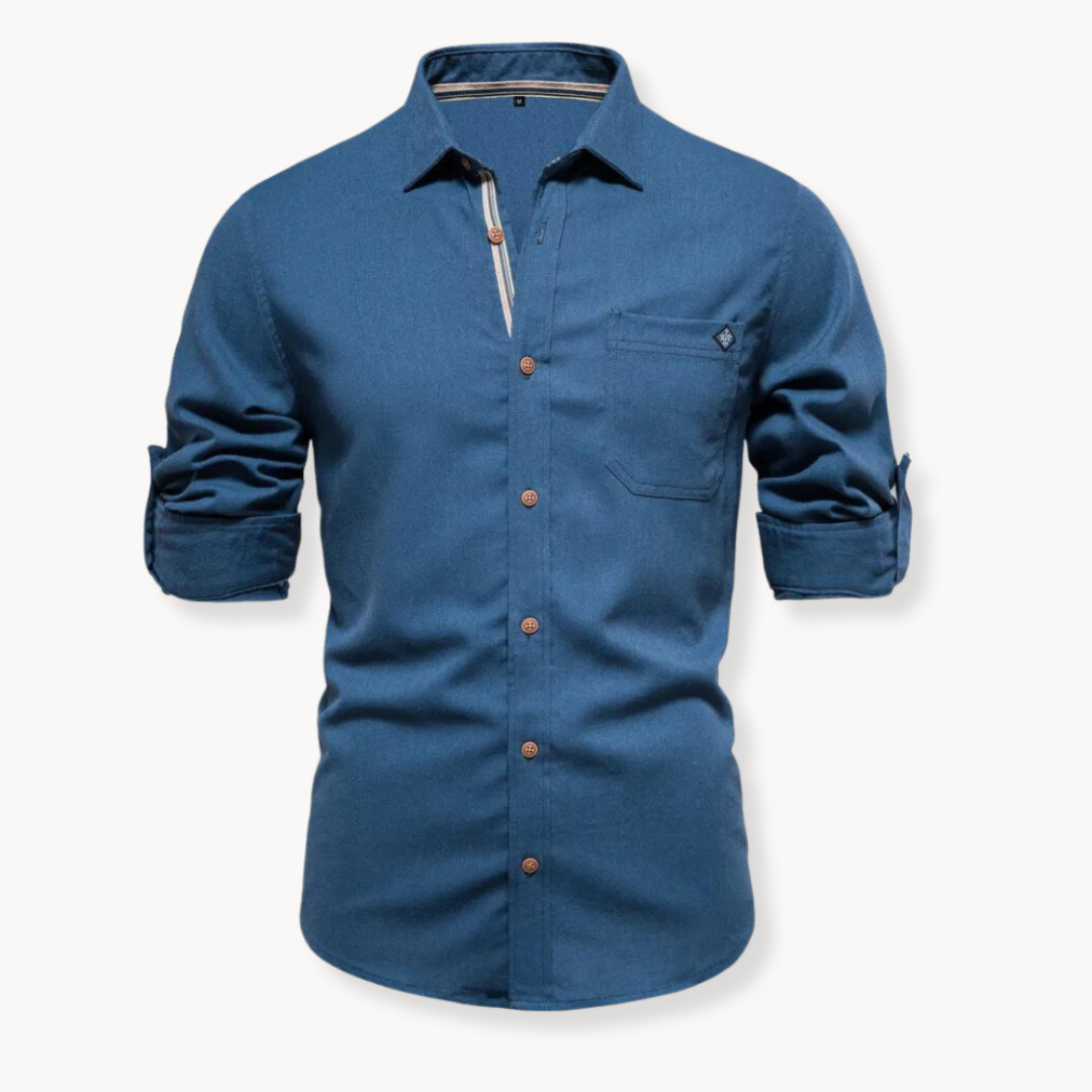 Breathable front-closure blouse