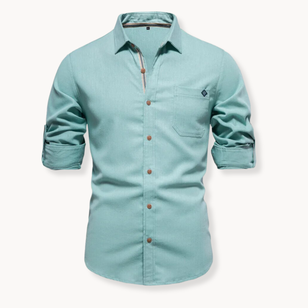 Breathable front-closure blouse