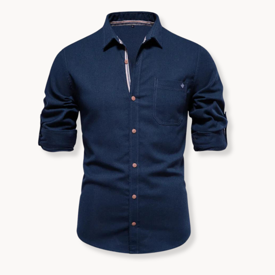 Breathable front-closure blouse