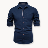 Breathable front-closure blouse