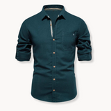 Breathable front-closure blouse