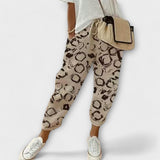 Comfortable cotton and linen trousers