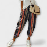 Comfortable cotton and linen trousers