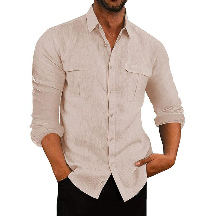 Breathable button-up shirt