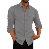 Breathable button-up shirt