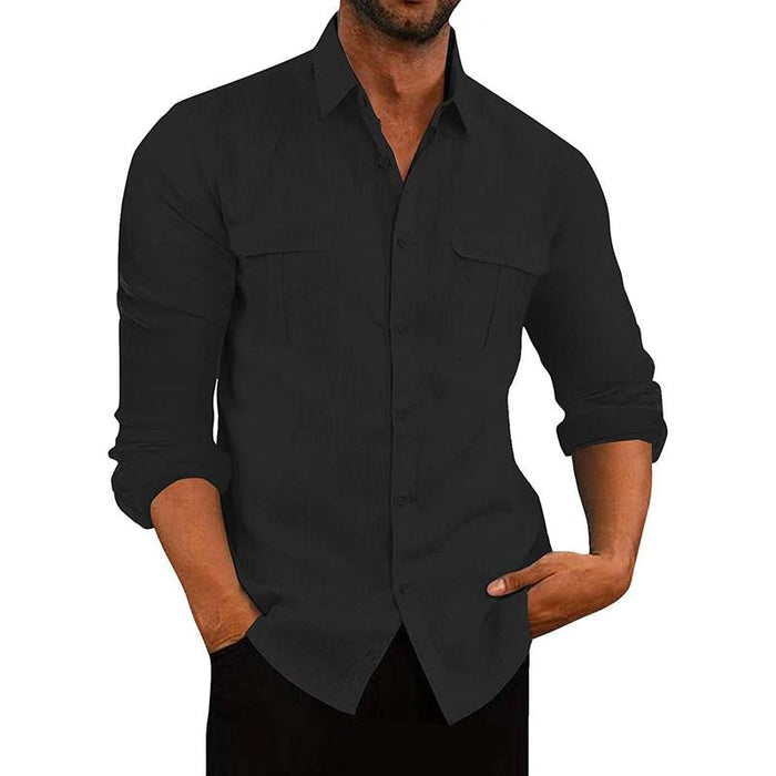 Breathable button-up shirt