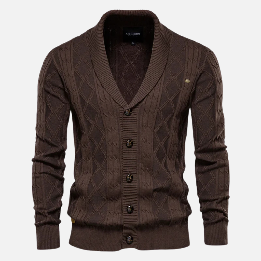 Kardigan Argyle Mistura Suave