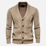Cardigan Argyle Mistura Suave