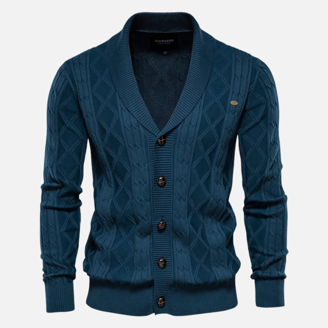 Kardigan Argyle Mistura Suave