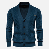 Cardigan Argyle Mistura Suave